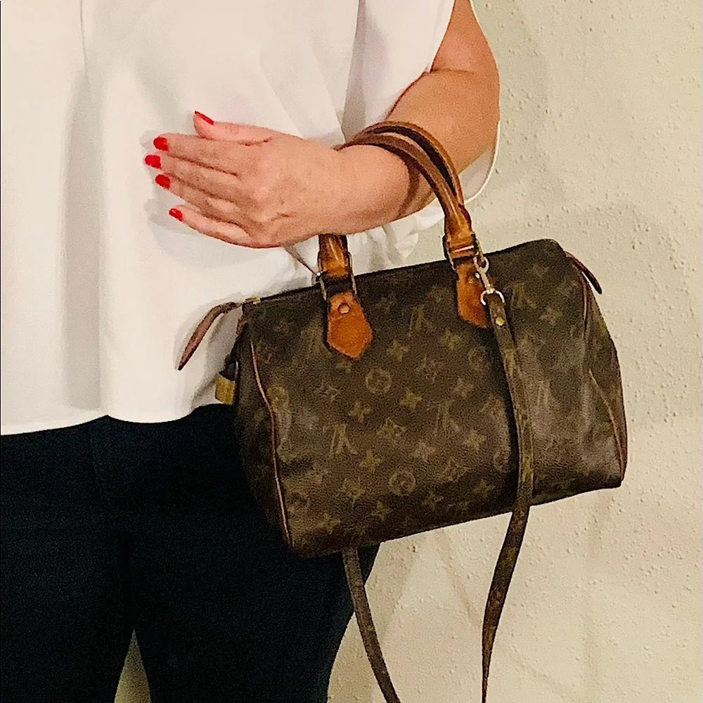 Authentic💎LOUIS VUITTON Vintage Speedy 25 Handbag - Picture 3 of 17